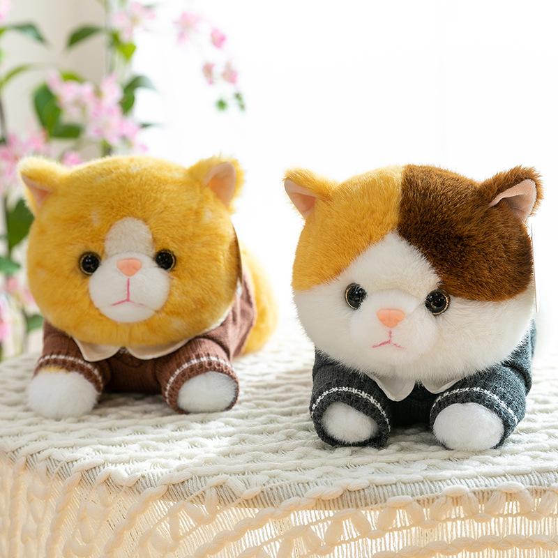 Nieuwe feestjurk kat pluche speelgoed kitten pop slapen knuffel meisje verjaardagscadeau