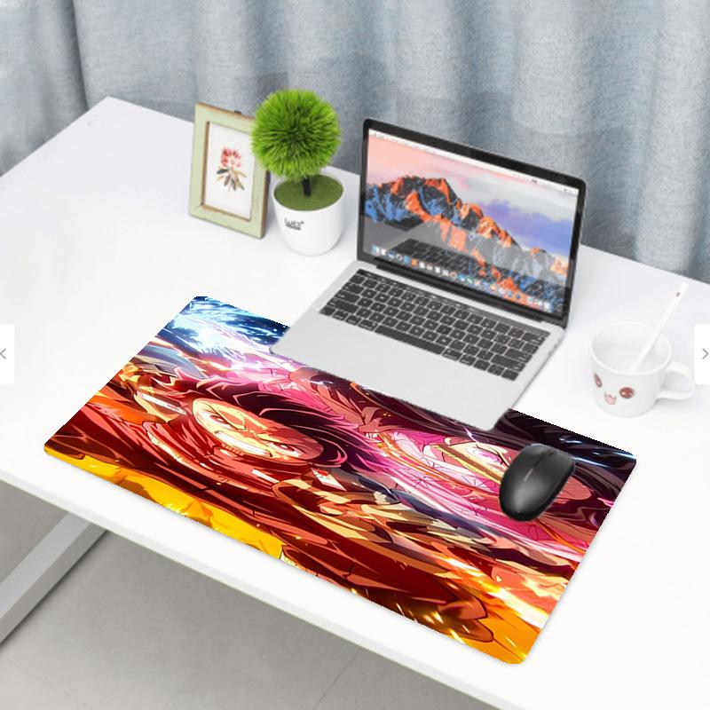 Demon Slayer Print Mouse Pad, Anti‑Slip Desktop keyboard Mat, for PC Laptop Gaming Working Daily Use, Cool Festival Surprise Gift