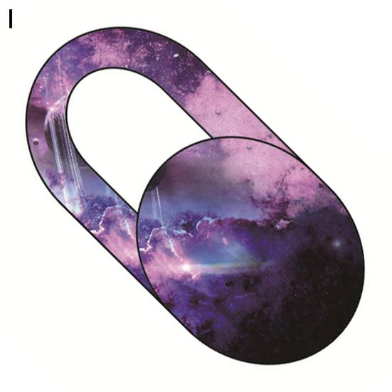 Webcam Cover Ultra-thin Anti-scratch Privacy Protection Anti-spy Dustproof Universal Starry Sky Flowers Camera
