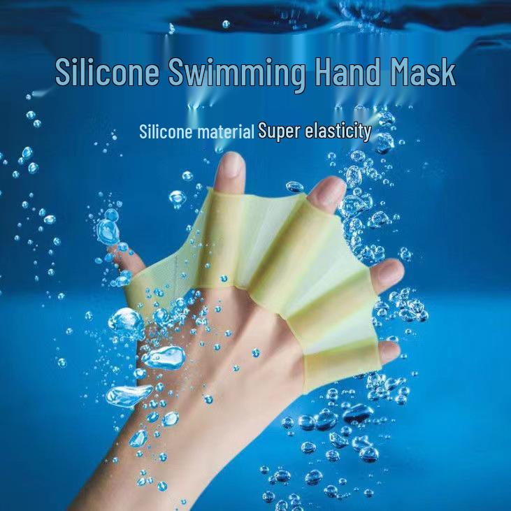 Adult & Child Silicone Hand Fins for Snorkeling and Swimming