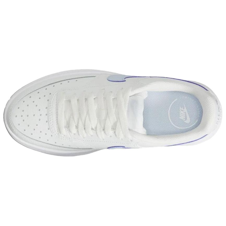 Nike Court Vision Alta Comfortable Durable Breathable Low-Top Sneakers Women Sneakers White Blue DM0113-106