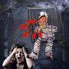 Křičící animované halloweenské dekorace Visící vězeň s lebkou se senzorem pohybu Strašidelní duchové Vězeň pro vnitřní venkovní výzdobu strašidelného domu