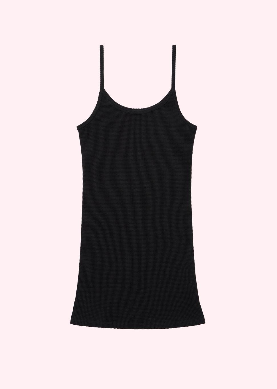 Attens Waffle Sleeveless Shirt (Black)