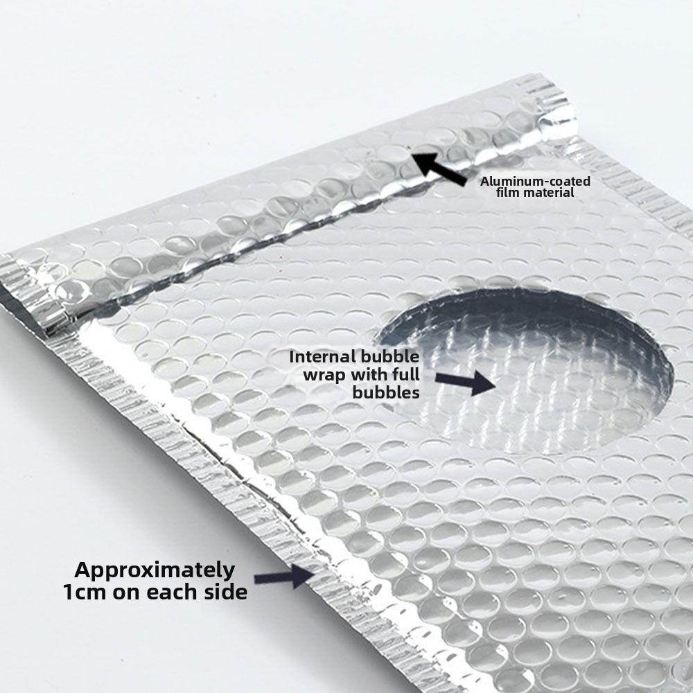 10Pcs Waterproof Bubble Mailers Pearlescent Film Shipping Bags Durable Foam Envelope