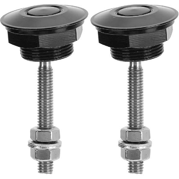 2Pcs Universal Hood Pin Bonnet Lock Quick Release Push Button Bumper Clip Hood Pins (22mm)
