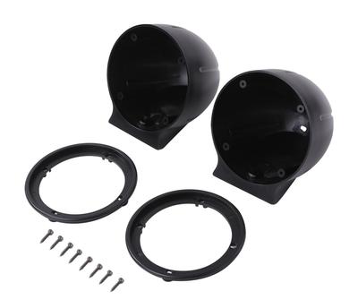 Set of 2 Reinforced Resin Back Chamber Enclosures for Universal 3.5-inch Midrange Speakers, Improves Sound Quality, Reduces Sound Leakage