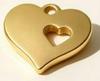 Hollow Heart Stainless Steel Titanium Pendant Necklace DIY Jewelry Accessory Tag