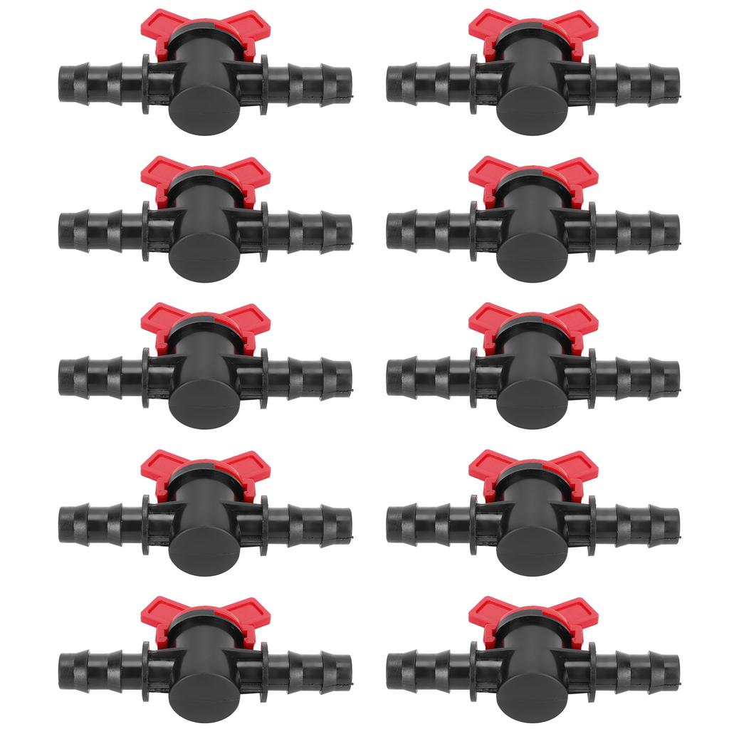 10 STÜCKE 1/2 Schlauch Bewässerungsfittings Widerhaken Inline-Ventil Gartenbewässerungsverbinder