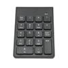 2.4G Wireless Numeric Keypad Chocolate Keys Plug and Play 18 Keys Number Numpad for Bank Accountant