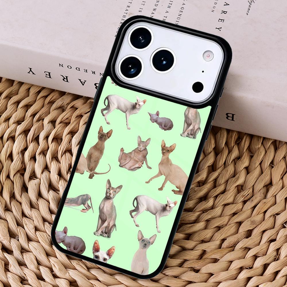 Sphynx Sphinx Cat capa Phone Case Cover For Magsafe Wireless Charger For iPhone 17 Pro Max 16 14 13 12 11 15 Air iPhone 11