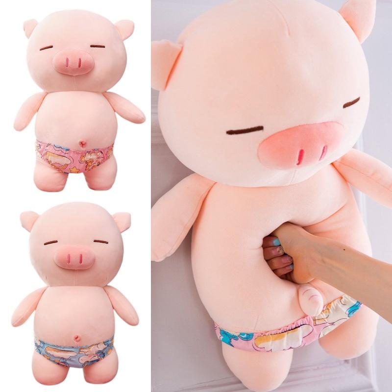 Soft And Squishy Plush Pig Toy Perfect Beach Companion For Girls Funny Gift Idea