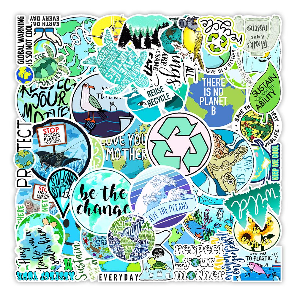 50 Eco-Friendly Graffiti Stickers for Cars, Motorcycles, Phones, and Skateboards