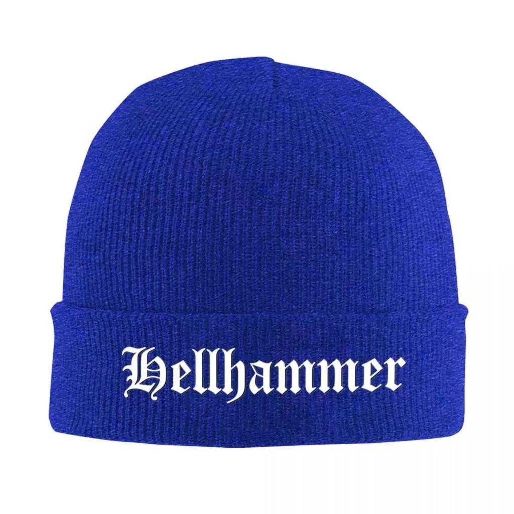2025 New Hellhammer Rates Knitted Hat For WoUnisex Unisex Beanie Winter Hat Death Retro 80s Warm Cap