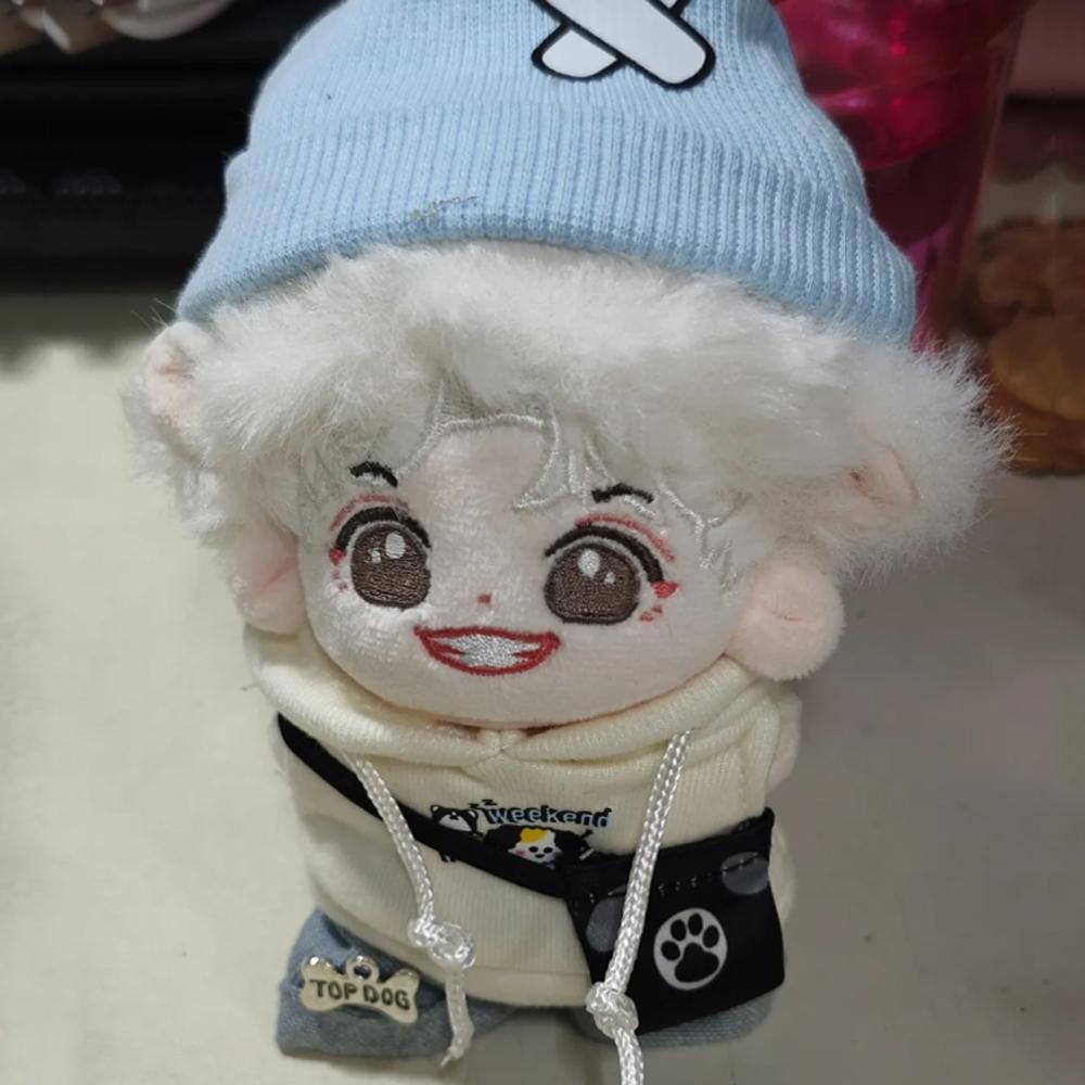 1 set Puppy Set 10cm Cotton Doll Clothes Dog Hoodie Doll Dress Up Set  Children's Gift