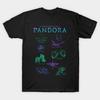 Men Black Print T-shirt Avatar No-Cut Transfer Paper Print Cotton Tshirt