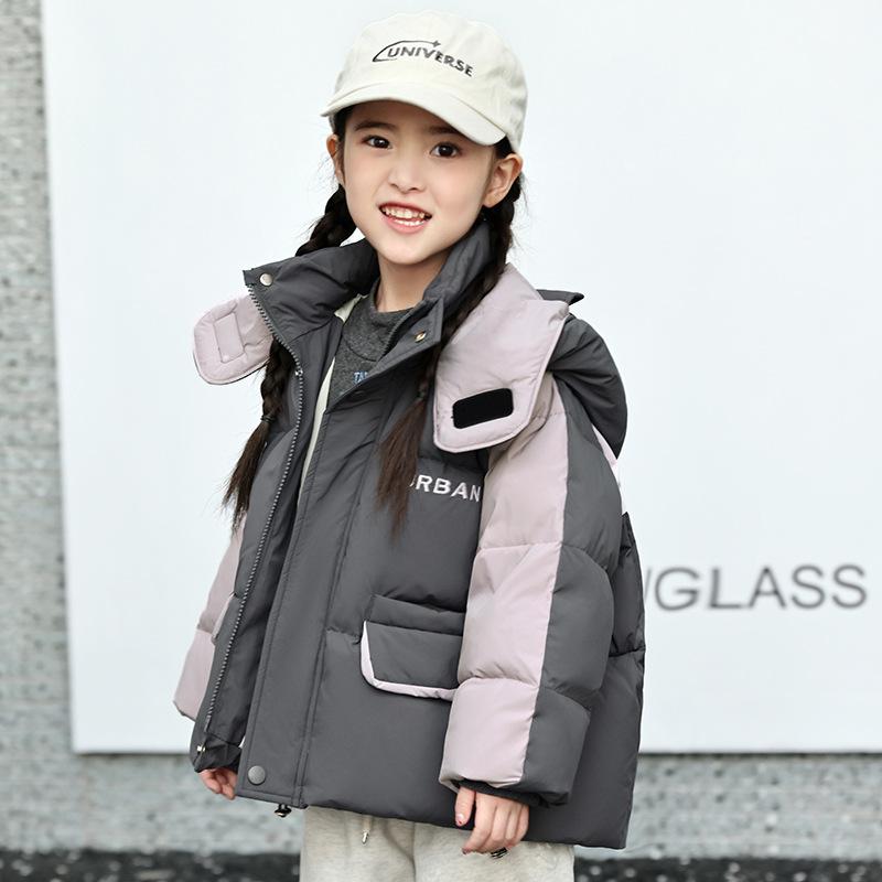 Children's Down Jacket Mid-length Stylish Boys and Girls Winter Thick Warm Children's Clothing Coat