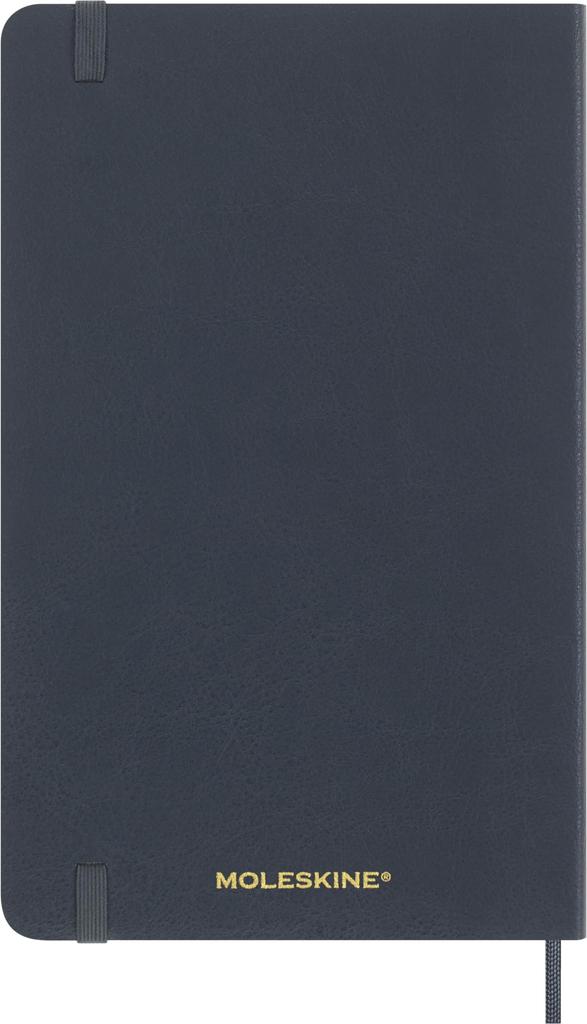 Moleskine Vegan Softcover Notebook, Large Size (13cm x 21cm), Blue, Gift Boxed, QP616B14VCAPRIBOX
