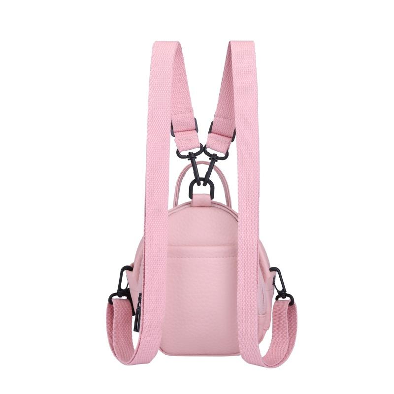 Multifunctional Backpack Women's Shoulder Bag Solid Color Small Bag