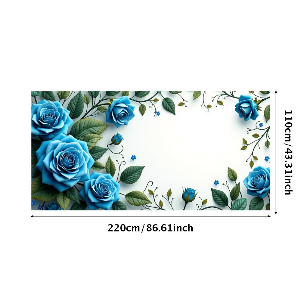 Peony Rose Flower Banner Backdrop Spring Outing Wedding Decor Photography Background Party Decoration Event Photo Shoot Supplies