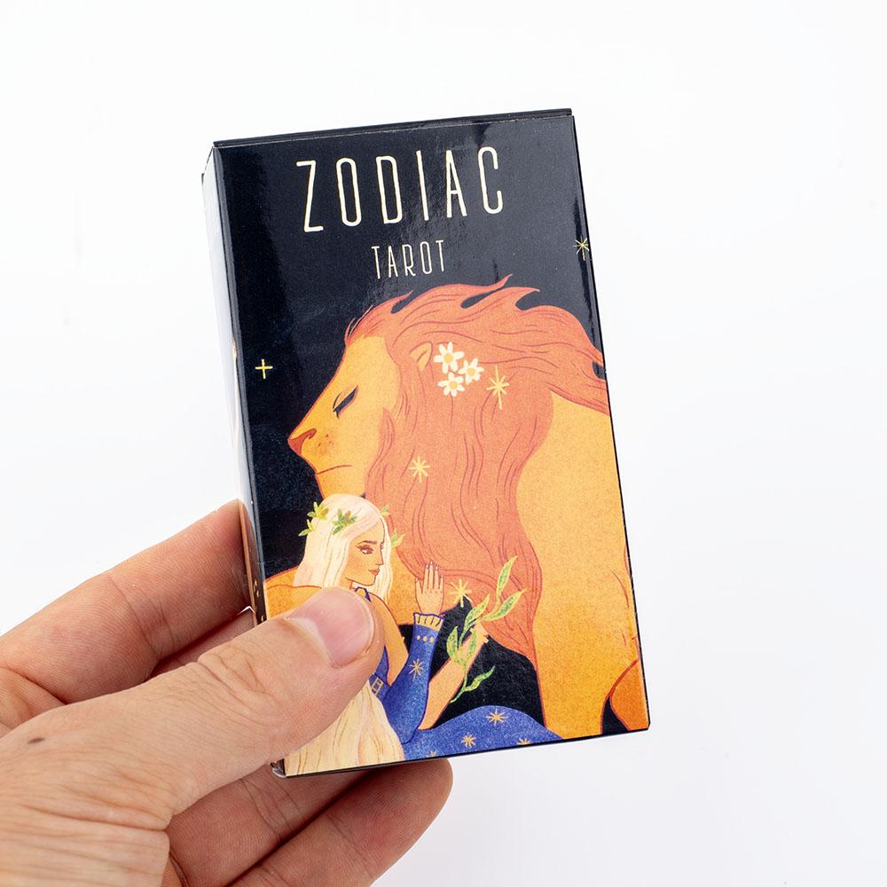 Zodiac Tarot 78-Card Deck Divinatory Path Under the Stars Engaging Board Playing Game for Family Gathering