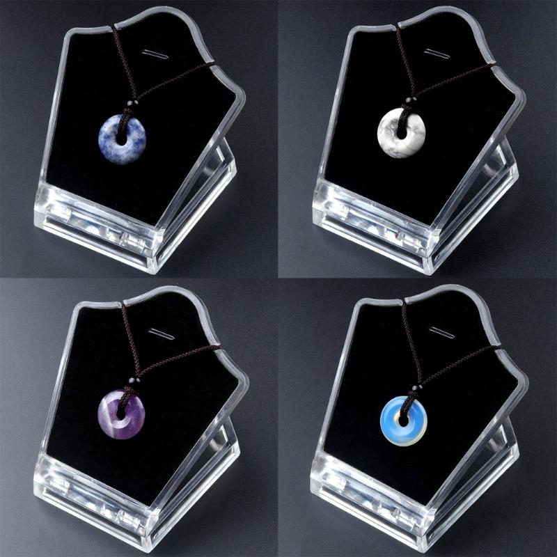 Crystal Agate Pendant Clavicle Chain Adjustable Cold Wind Safety Buckle Necklace