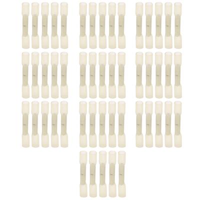 50 Stück Schrumpfverbinder Stoßverbinder Set Wasserdicht Elektrischer Draht Crimp Spleiß BHT0.5