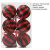 6Pcs 8cm Christmas Ball Ornaments Plastic Hanging Decor for Tree Window Display & DIY Crafts Shatterproof Festive Decorations