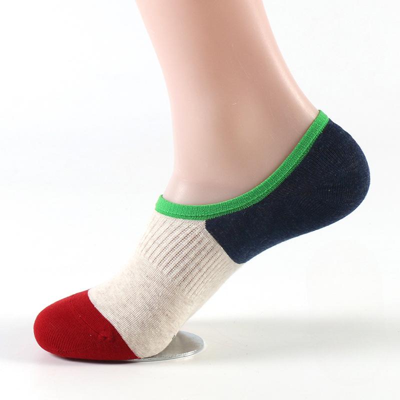 Casual Socks for Autumn and Winter, Thin Cotton Sock Covers, Jacquard Sweat-absorbing Sports Cotton Socks, Men's Casual Boat Socks, Breathable