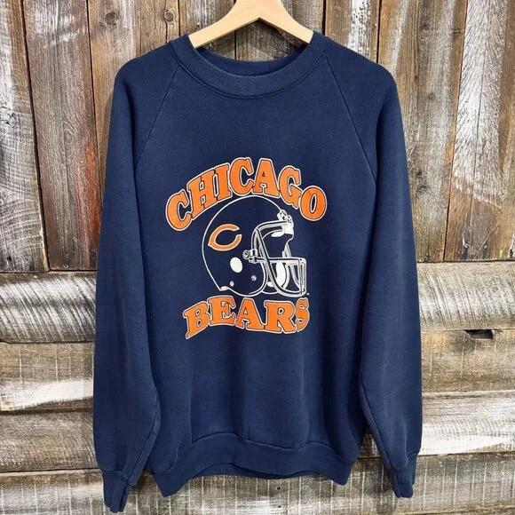 Vintage Chicago Bears Football NFL Blue Color Men Women S-5XL WA3203 Unisex T-Shirt S