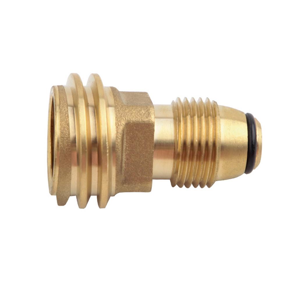 Propane LP TANK POL Service Valve to QCC Outlet Brass Adapter Part Camping Outdoor Propane Inflation Connector Gas Stove