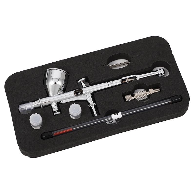 

Аэрограф 180T для моделей Gundam: 0.2/0.3/0.5 мм Дюза Аэрограф двойного действия с быстрым соединением