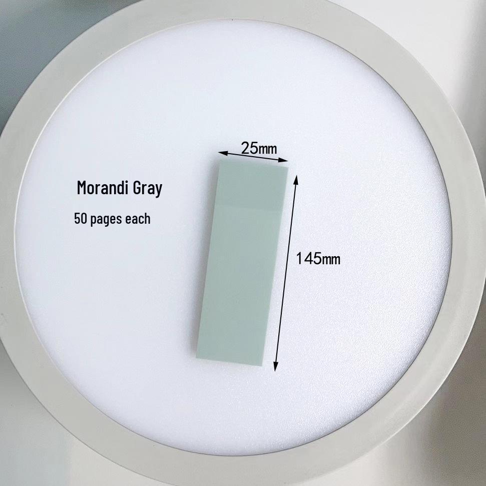 Transparent PET Morandi Sticky Notes for Students