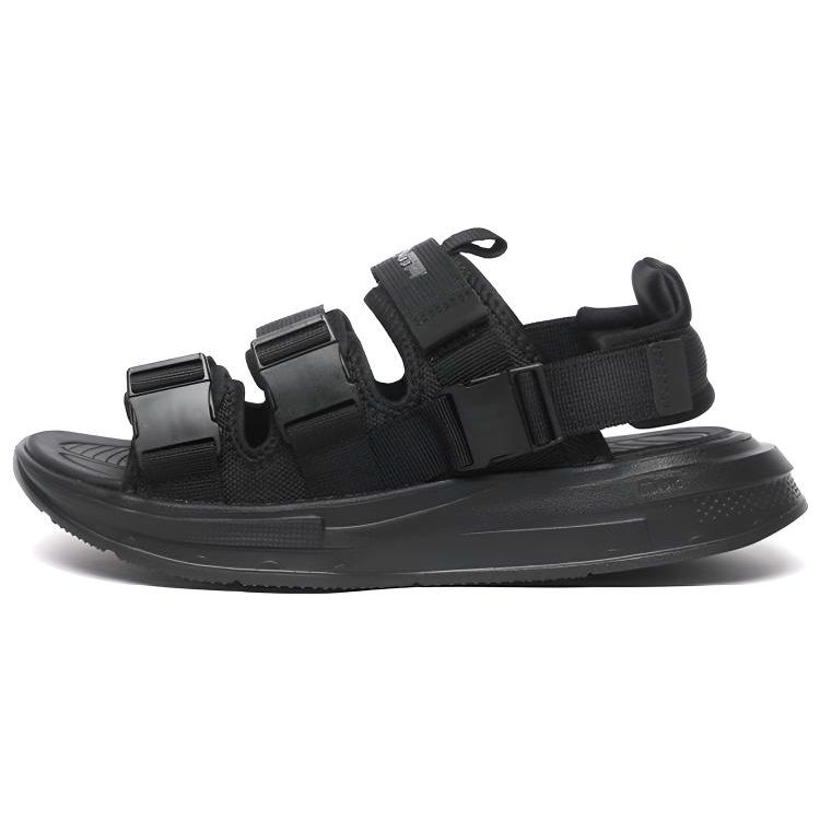 Anta Lightweight Velcro Beach Sandals Men Sandals Black 112138502-1 40