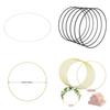 12'' Floral Wreath Hoop for DIY Craft Wedding Wreath Iron Rings Hoop Wreath Hoop X3UC