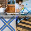 Hand Tearable, Non Residue Adhesive, Blue Textured Paper Tape, Decoration, Spray Painting, Masking, Beautiful Seam Sticker Tool