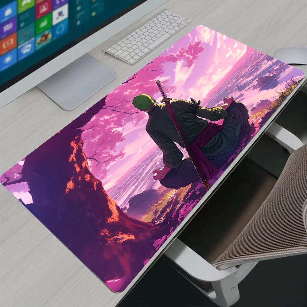 

Mouse Pad One Piece Zoro Gaming Gamer Home Mouse Pads Computer HD Mousepad XXL Keyboard Pad Carpet Non-Slip Office Mouse Mats 30x60x0.2cm
