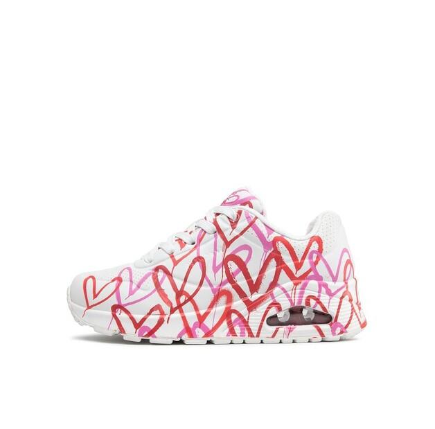 Skechers Sneakers Uno Spread The Love 155507/WRPK White