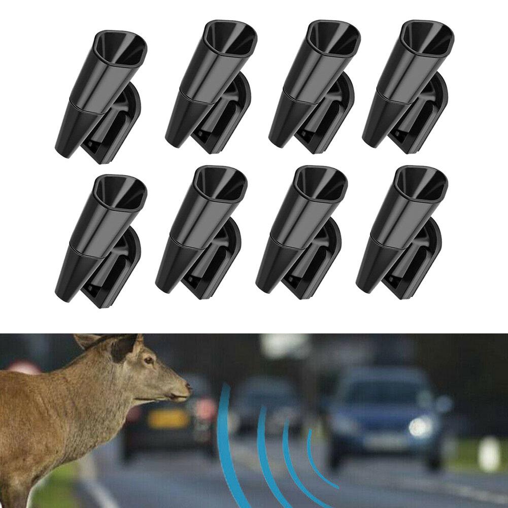 8pcs Ultrasonic Car Deer Whistle Animal Repeller Mini Car Safety Deer Whistle Weather-Resistant Animal Alerts Universal