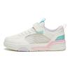 Anta Kids Non-Slip Shock Absorbing Low-Top Skate Shoes Kids Sneakers White Pink Green 322328815-10