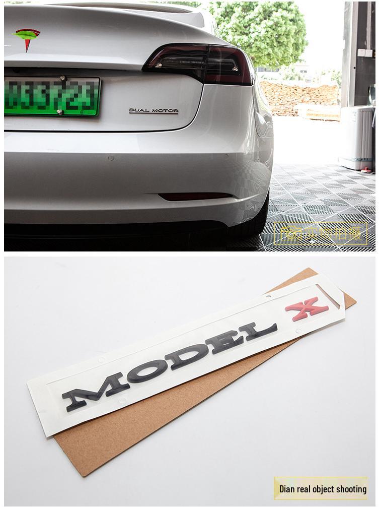 Tesla Model 3/Y/S/X High-Performance Zinc Alloy Rear Car Badge