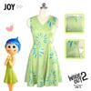 Alegria Emoção Feliz Fantasia Cosplay Vestido Halloween Roupa para Apresentação de Palco