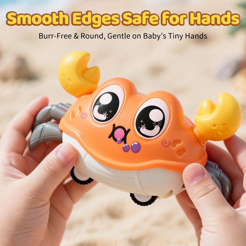 Kinder Spaß Doppelte Rückstellkraft Links und Rechts Schütteln Simulation Krabbe Spielzeug Baby Laufen Blasen Simulation Krabbe Krabbe Krabbeln