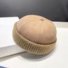 Men Melon Skin Hat Four Seasons Beanie Landlord Hat Versatile Hip Hop Hats Punk Girl Y2K Brimless Sailor Hat Bonnet Docker Cap