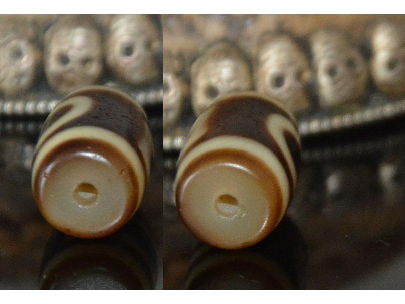 Natural Tibetan Dzi Bead Clavicle Chain Bracelet Necklace Accessory, Original Design