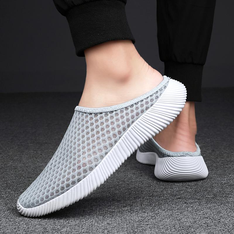 Summer Casual Women Shoes Slippers Fashion Breathable Walking Mesh Flat Slippers Sneakers Gym Shoe Outdoor Female Footwear