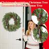 Artificial Christmas Wreath with Needles for Window Decoration - Faux Wreath for Holiday Home Decor