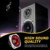 1/2Pcs Durable with Color Light Speaker Tweeter 100W 3" Piezo Tweeters Horn Piezoelectric Speaker Buzzer for Head
