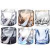 1Pc 200ml Luxury Whisky Glass Cup Unique Twisted Glass Wine Cocktail Beer Coffee Drink Tea Mug Kitchen Bar Club Party