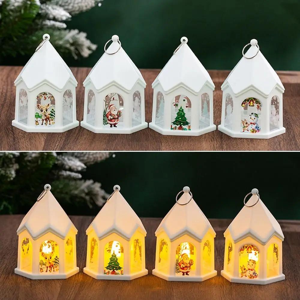 Luminous Wind Lantern Mini Merry Christmas Decor Kid Toys Vintage Nightlight Party Favors