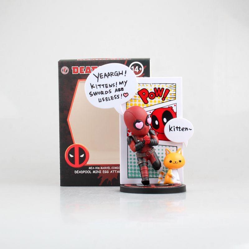 

Adorable Q Deadpool Figure Pvc Material Collectible In Various Colorful Designs For Fans Style A